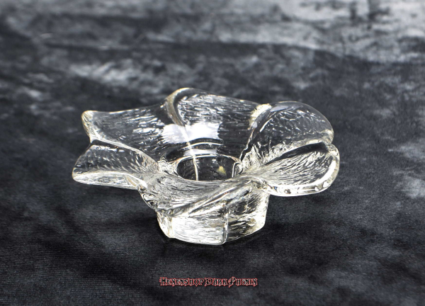 Hexenshop Dark Phönix Vintage Glas Stabkerzenhalter Blume
